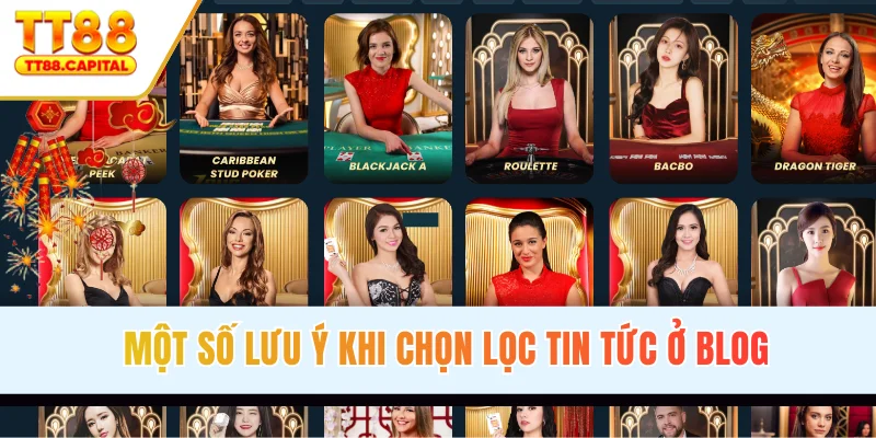 Một số lưu ý khi chọn lọc tin tức ở Blog